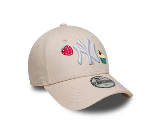 Dětská Kšiltovka New Era - MLB Food Icon 9FORTY - NY Yankees - Blush Pink