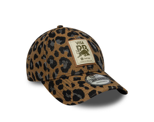 Dámská Kšiltovka New Era - F1 Leopard 9FORTY - Visa Cash App RB - Brown