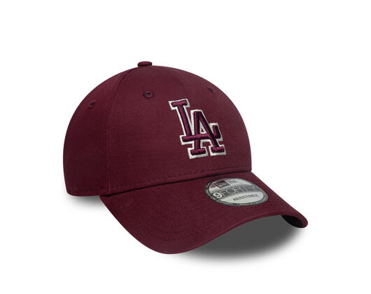 Kšiltovka New Era - MLB Team Outline 9FORTY - LA Dodgers - Burgundy / Cream