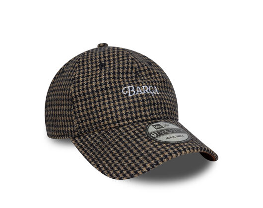 Kšiltovka New Era - Herringbone 9TWENTY - Barcelona FC - Brown