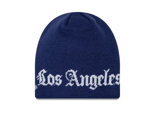 Kulich New Era - MLB Wordmark Skully Knit Thin - LA Dodgers - Royal