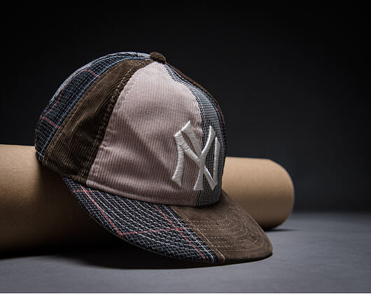 Kšiltovka New Era - MLB IMAGE DROP Patchwork 9FIFTY Retro Crown - NY Yankees - Brown