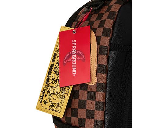 Batoh Sprayground - Embossed Check Brown Backpack