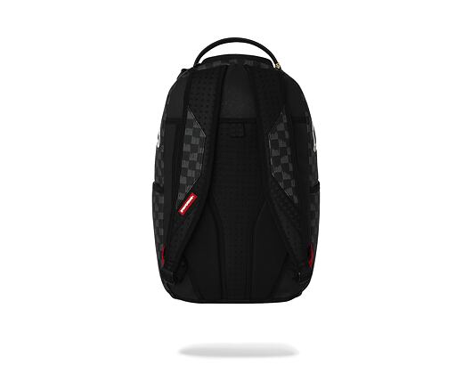 Batoh Sprayground - Black And White Drip Check Shark Backpack