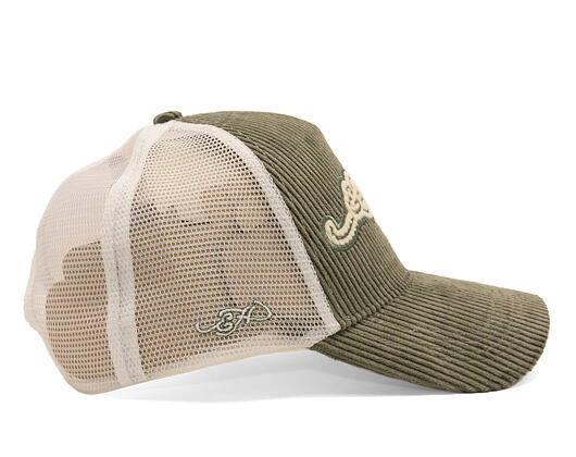 Kšiltovka Ed Hardy - Embroidery Applique Cord 5 Panel Trucker Cap - Sage