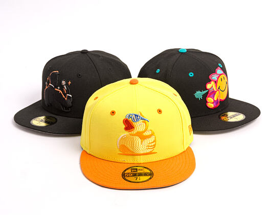 Kšiltovka New Era - MiLB Theme Nights 59FIFTY - Lehigh Valley IronPigs - Rubber Duck - Mustard