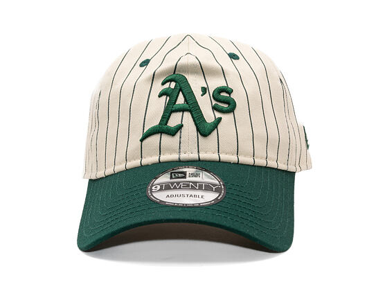 Kšiltovka New Era - MLB Pinstripe 9TWENTY - Oakland Athletics - Dark Green