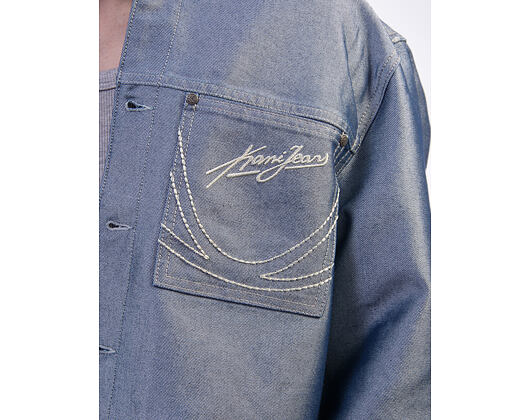 Džínová Bunda Karl Kani - Kani Jeans Cropped Silver Denim Jacket