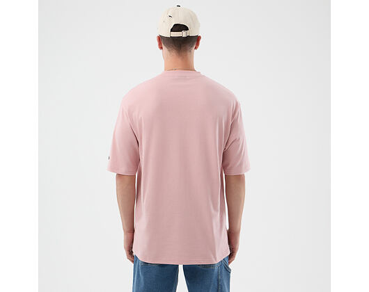Triko New Era - Branded Beach Graphic Oversized Tee - Pink Rouge