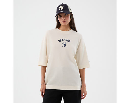 Triko New Era - MLB Waffle Box Tee - NY Yankees - Off White