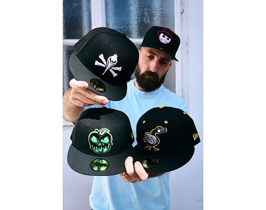 Kšiltovka New Era - MiLB Theme Nights 59FIFTY - Myrtle Beach Pelicans - Skull - Black
