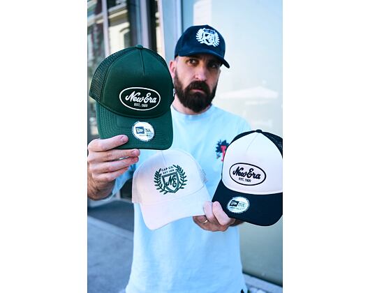 Dámská Kšiltovka New Era - Branded Velour 9FORTY M-CROWN A-Frame Trucker - Navy