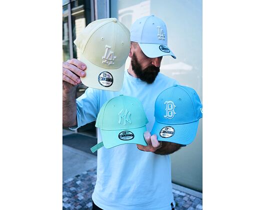 Kšiltovka New Era - MLB Team Outline 9FORTY - LA Dodgers - Yellow / White