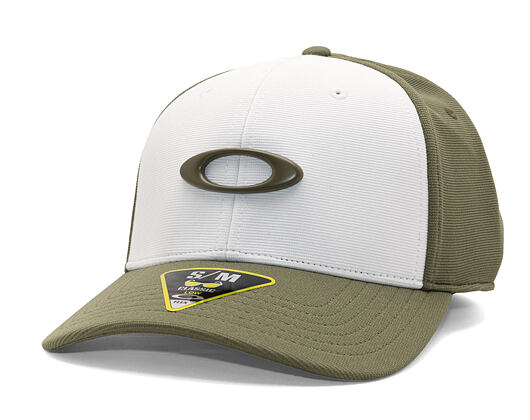 Kšiltovka Oakley - Tincan Cap - Deep Olive/White