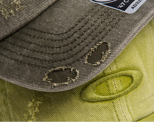 Kšiltovka Oakley - ‘47 Reserve Distressed Cap - Deep Olive
