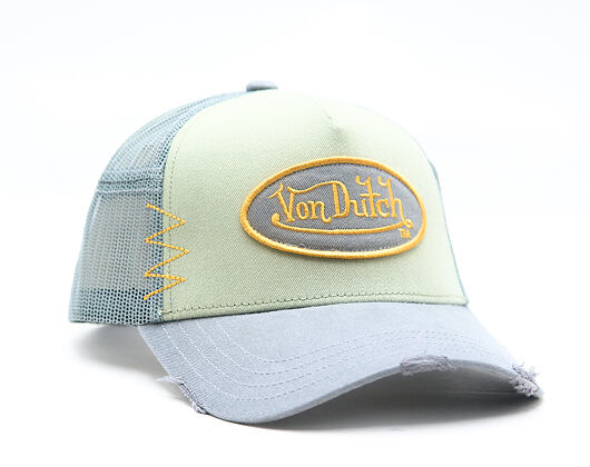 Kšiltovka Von Dutch - Trucker - Patch - Green / Light Blue