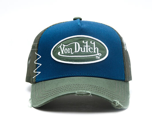 Kšiltovka Von Dutch - Trucker - Patch - Green / Navy