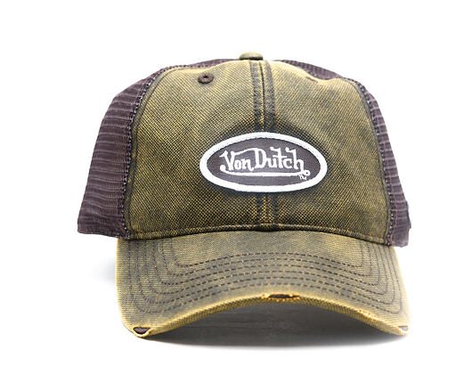 Kšiltovka Von Dutch - Baseball - Coated Cotton Patch - Green