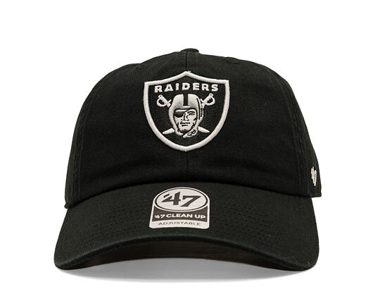 Kšiltovka '47 Brand - NFL CLEAN UP - Las Vegas Raiders - Black
