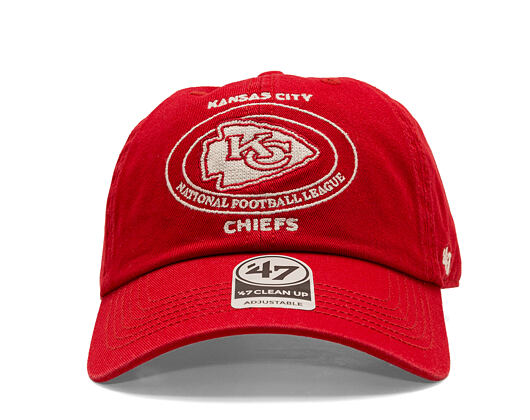 Kšiltovka '47 Brand - NFL Circle Tone CLEAN UP - Kansas City Chiefs - Red
