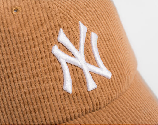 Kšiltovka '47 Brand - MLB Thick Cord CLEAN UP - NY Yankees - Camel