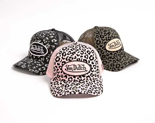 Dámská Kšiltovka Von Dutch - Baseball - Velvet Print Embroidery - Pink / Camo