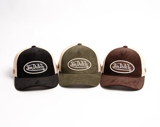 Kšiltovka Von Dutch - Baseball - Corduroy Patch Premium - Green
