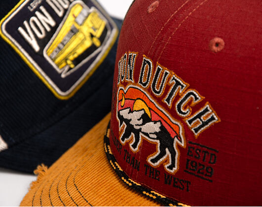 Kšiltovka Von Dutch - Semi Curve - Embroidery Premium - Red / Green