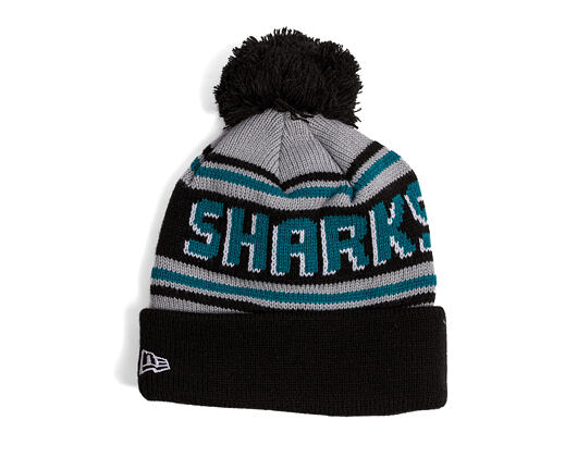 Kulich New Era - NHL Evergreen Wordmark Pom Medium Knit - San Jose Sharks - Team Color