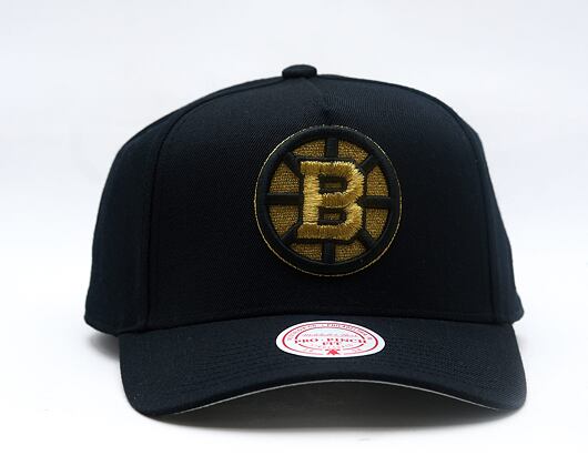 Kšiltovka Mitchell & Ness - NHL Black And Gold Pro Snapback - Boston Bruins - Black