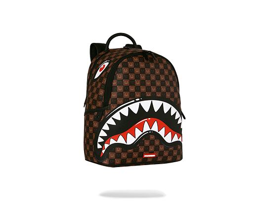 Batoh Sprayground - Sharks In Paris Wtf Bubble Brown Check Savage Backpack