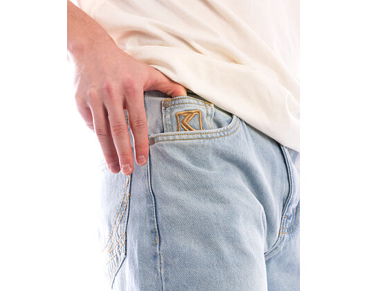 Kalhoty Karl Kani - OG Distressed Straight Leg Jeans - Blue