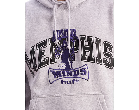 Mikina Huf - Three 6 Mafia Memphis Po Hoodie - Heather Grey