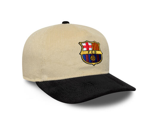 Kšiltovka New Era - Cord 19TWENTY - Barcelona FC - Ivory / Black