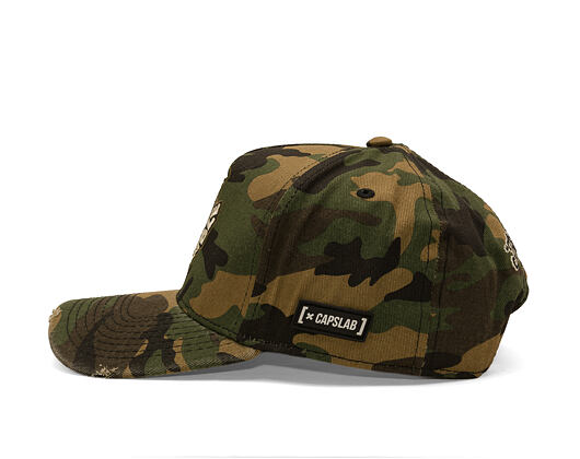 Kšiltovka Capslab - Looney Tunes A-Frame - Daffy Duck You're Despicable Distressed - Camo