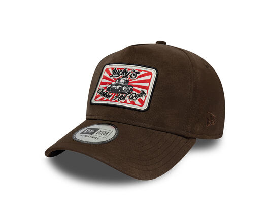 Kšiltovka New Era - Branded Moto Patch Pu 9FORTY A-Frame - Chestnut Brown