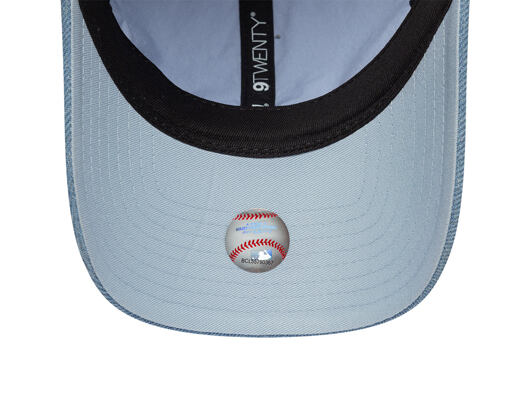 Kšiltovka New Era - MLB Washed Denim Pin 9TWENTY - NY Yankees - Pastel Blue