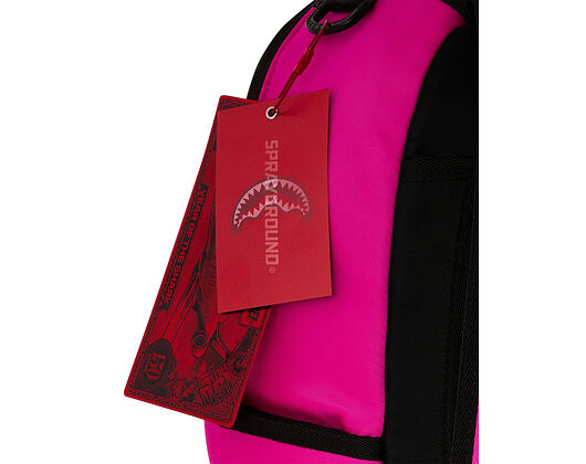 Batoh Sprayground - Shark Central White Stencil Shark Pink Nylon Backpack