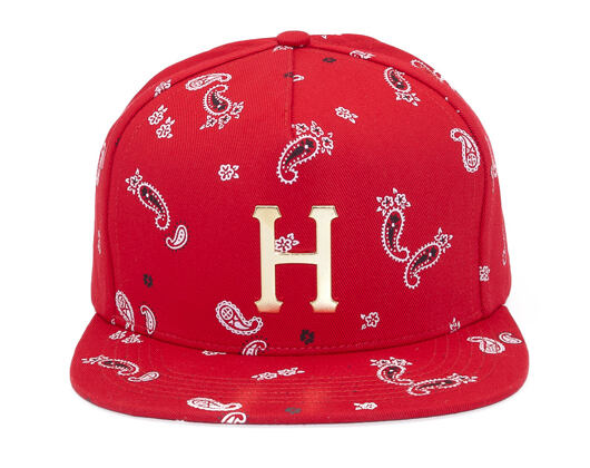 Kšiltovka HUF Bandana Metal H Red Strapback