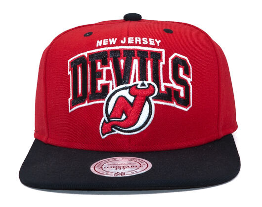 Kšiltovka Mitchell & Ness New Jersey Devils Double Arch Red/Black Snapback