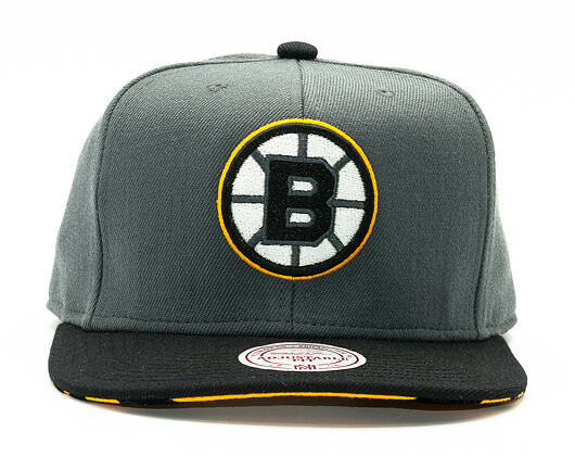 Kšiltovka Mitchell & Ness Team Vivid Boston Bruins Grey Snapback