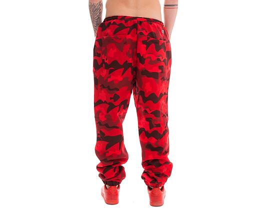Tepláky Pink Dolphin Camo Red