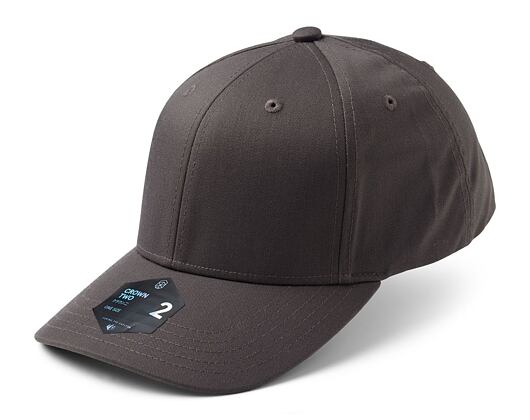 Kšiltovka State of WOW Crown 2 Baseball Dark Grey Velcro Strapback