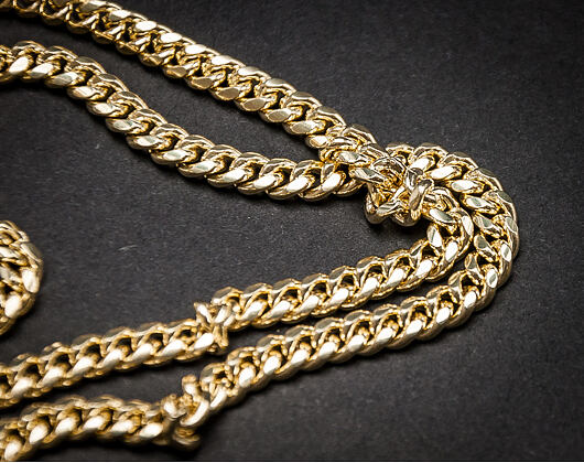 Pozlacený Řetízek King Ice Miami Cuban Curb 14K