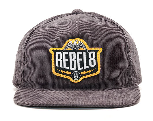 Kšiltovka REBEL8 Standing Strong Grey Snapback