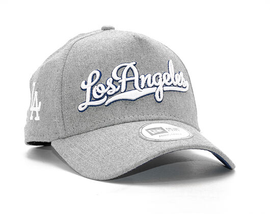 Kšiltovka New Era Melton Script Trucker Los Angeles Dodgers Gray/White Snapback