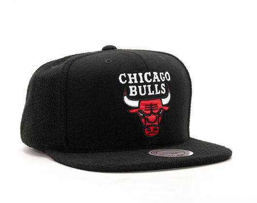 Kšiltovka Mitchell & Ness Tonal Texture French Terry Chicago Bulls Black Snapback