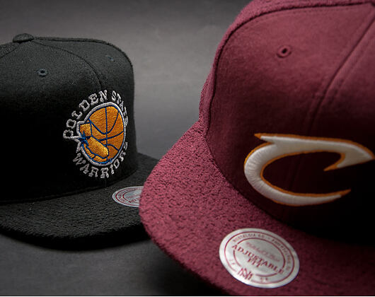 Kšiltovka Mitchell & Ness Tonal Texture French Terry Golden State Warriors Black Snapback
