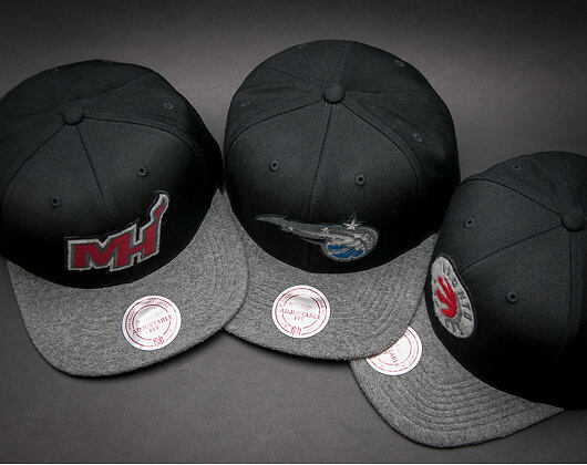 Kšiltovka Mitchell & Ness Fuzz 2 Tone Orlando Magic Black/Grey Heather Snapback