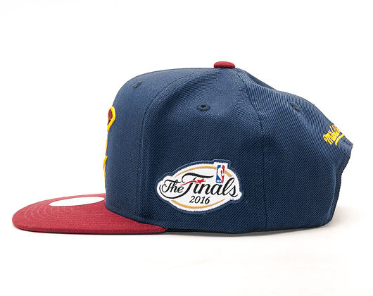 Kšiltovka Mitchell & Ness Championship Cleveland Cavaliers Navy/Burgundy Snapback